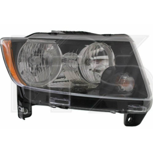 Фара передня ліва Jeep Compass 11-16 (DEPO Тайвань) темна
