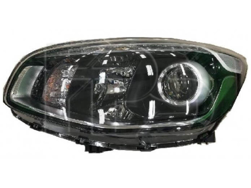 Передня фара права Kia Soul 16-18 (Depo Тайвань) Ел. H7/H7/PY21W LED