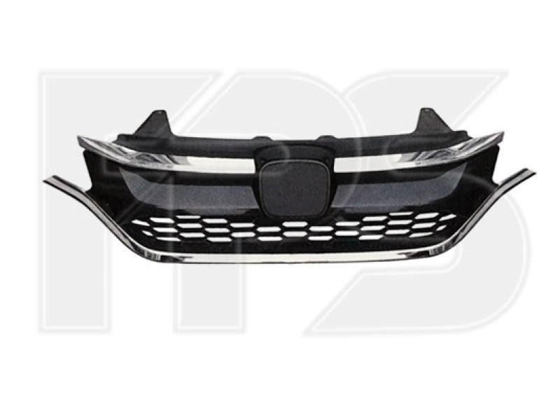 Решітка радіатора Honda CR-V 15-17 (Тайвань) верх низ хром накладка