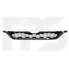 Решітка радіатора нижня Honda CR-V 15-17 (Тайвань) чорна з молдингом