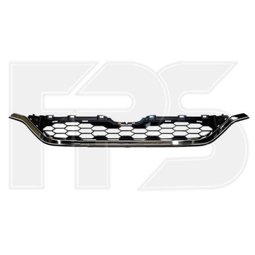 Решітка радіатора нижня Honda CR-V 2015-2017 (Тайвань) чорна з молдингом