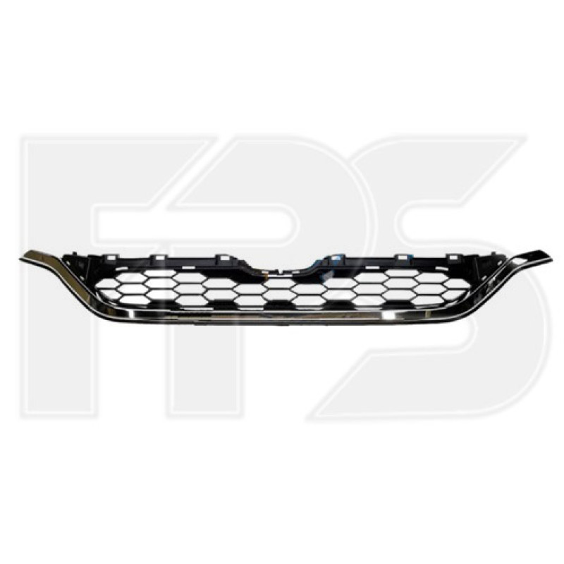 Решітка радіатора нижня Honda CR-V 15-17 (Тайвань) чорна з молдингом