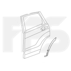 Накладка двері задня ліва Honda CR-V 17- (Тайвань) рант над колесом