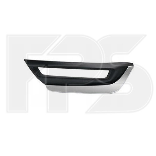 Решітка переднього бампера права Honda CR-V 17- EUR (Тайвань) з отвором хром