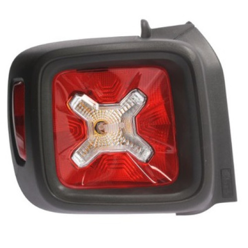 Ліхтар задній лівий Jeep Renegade 2014-2019 TYC LED, чорна рамка 68256058AA