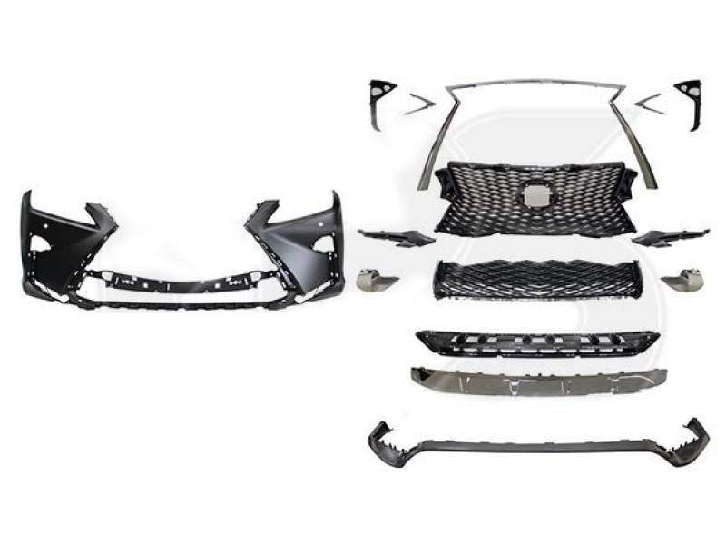 Бампер передній з отворами під парктронік Lexus RX F-Sport 2015-2020 Тайвань комплект