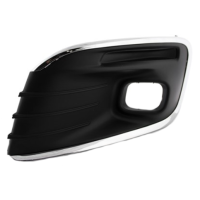 Решітка бампера ліва Citroen C-Elysee 17- (Polcar) з отвором хром