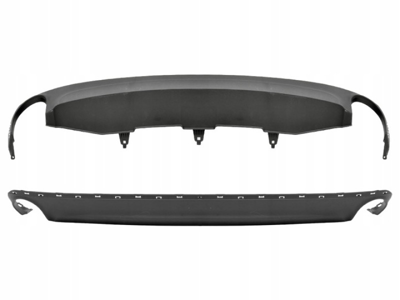 Спойлер заднього бампера Audi A6 C7 15-18 (Тайвань) під два вихлопи 4gd807521a