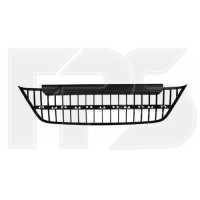 Решітка бампера середня Fiat Linea 13-16 (Тайвань) чорна без молдингу