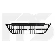 Решітка бампера середня Fiat Linea 13-16 (Тайвань) чорна без молдингу