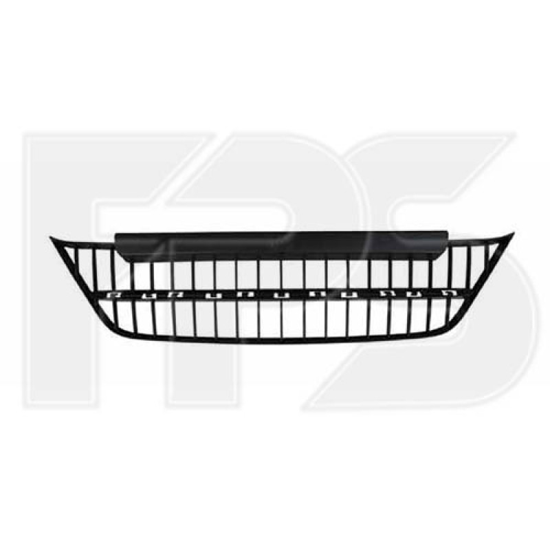 Решітка бампера середня Fiat Linea 13-16 (Тайвань) чорна без молдингу