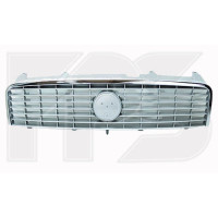 Решітка радіатора Fiat Linea 07-13 (Тайвань) сіра/хром