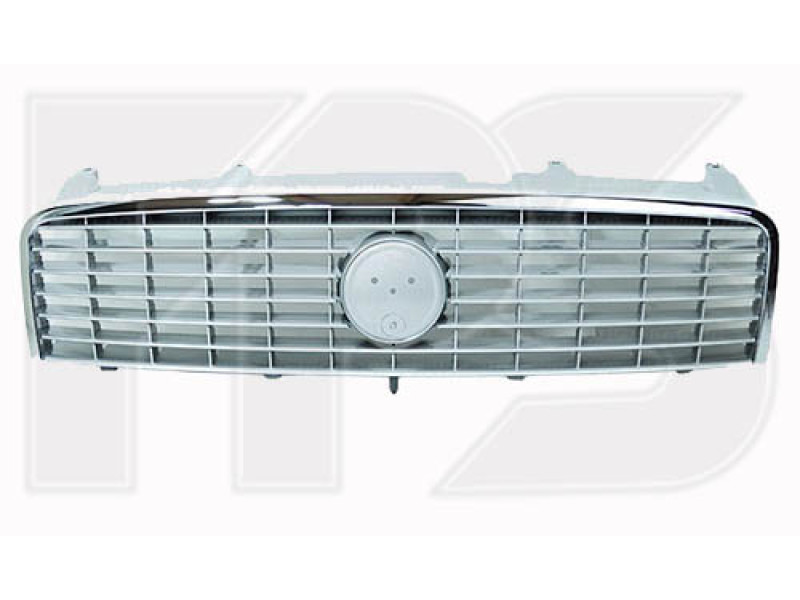 Решітка радіатора Fiat Linea 07-13 (Тайвань) сіра/хром