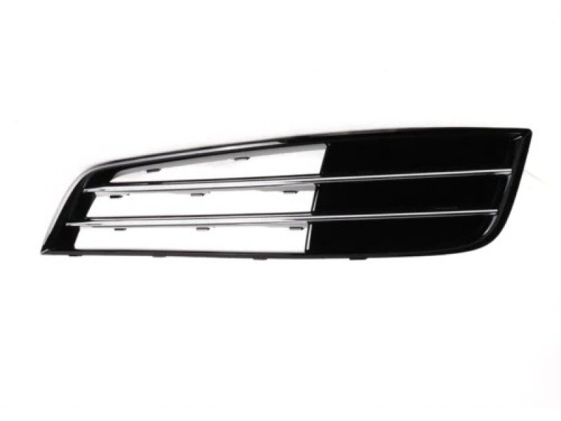 Решітка переднього бампера ліва Audi A8 D4 10-13 (Тайвань) без отв., два молдинги 4H0807679KT94