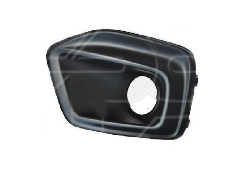 Решітка переднього бампера ліва Fiat Fiorino 17-, Qubo 17- (Тайвань) з отв., текстура