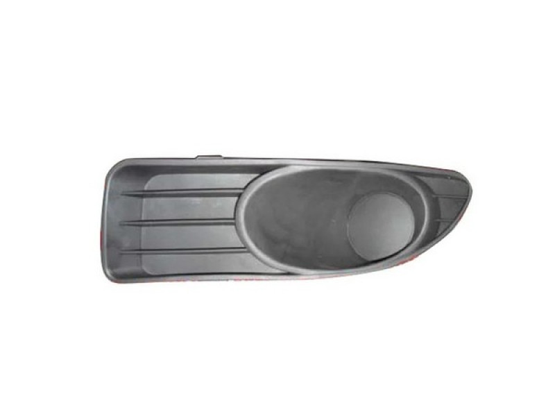 Решітка переднього бампера ліва Fiat Linea 07-13 (Тайвань) без отв., світло-сіра 735438371