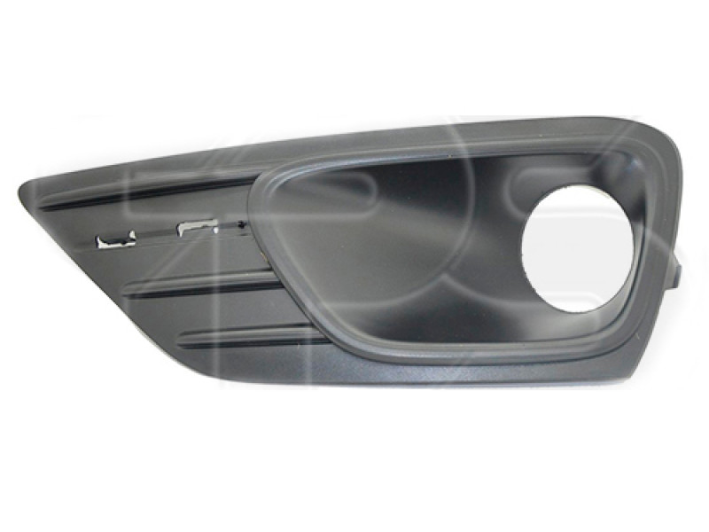 Решітка переднього бампера ліва Fiat Linea 13-16 (Тайвань) з отв.