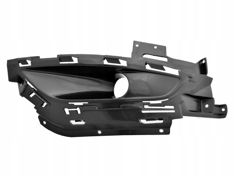 Решітка переднього бампера ліва Chrysler 200 14-17 (Тайвань) під круглу ПТФ, чорний глянець 68203003AC