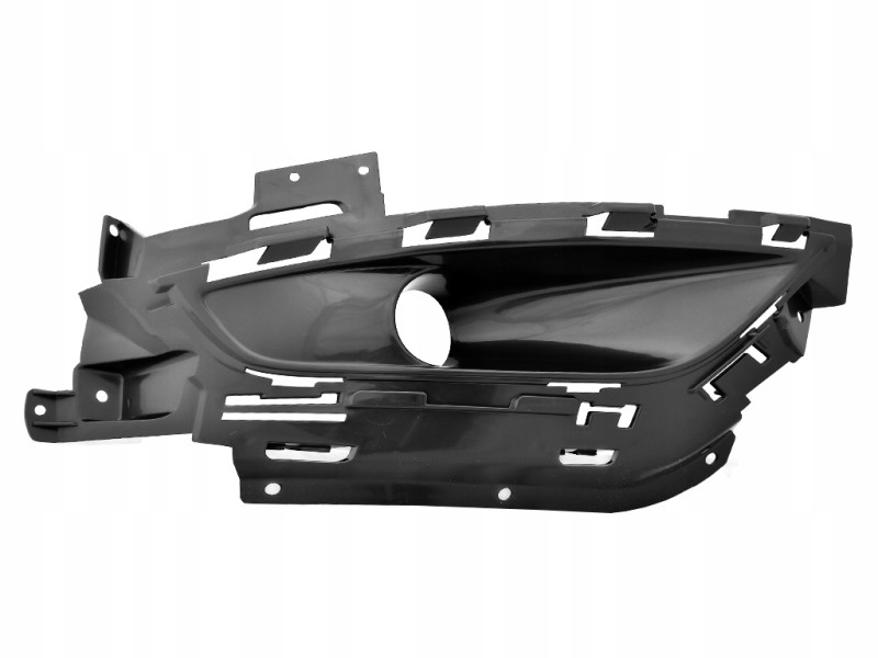 Решітка переднього бампера права Chrysler 200 14-17 (Тайвань) під круглу ПТФ, чорний глянець 68203002AC