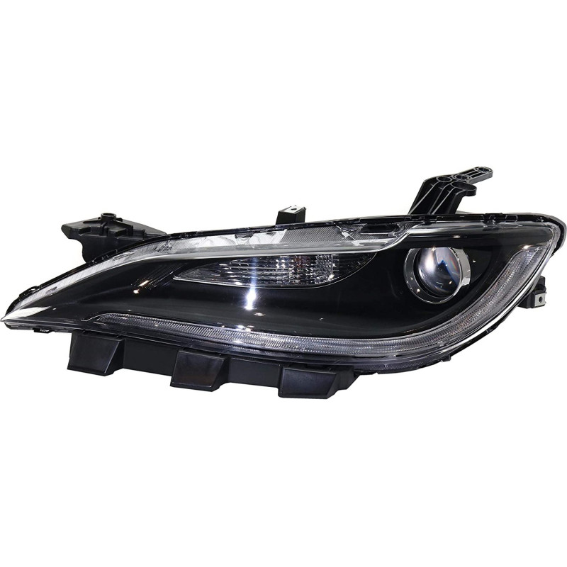 Фара передня ліва Chrysler 200 14-17 (TYC) чорна, мех., HB3 LED 68284786AA