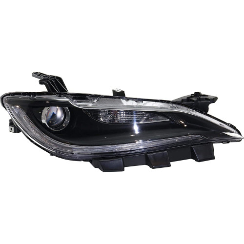 Фара передня права Chrysler 200 2014-2017 TYC чорна, мех., HB3 LED 68284787AA