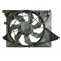 Вентилятор охолодження Hyundai Santa Fe 12-18 (Polcar) з дифузором 25350B8800