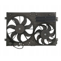 Вентилятор з дифузором VW Jetta 5, 6, Golf 5, 6, Passat B6, B7, CC, Skoda Octavia A5, A7, Superb 2 1K0959455AG