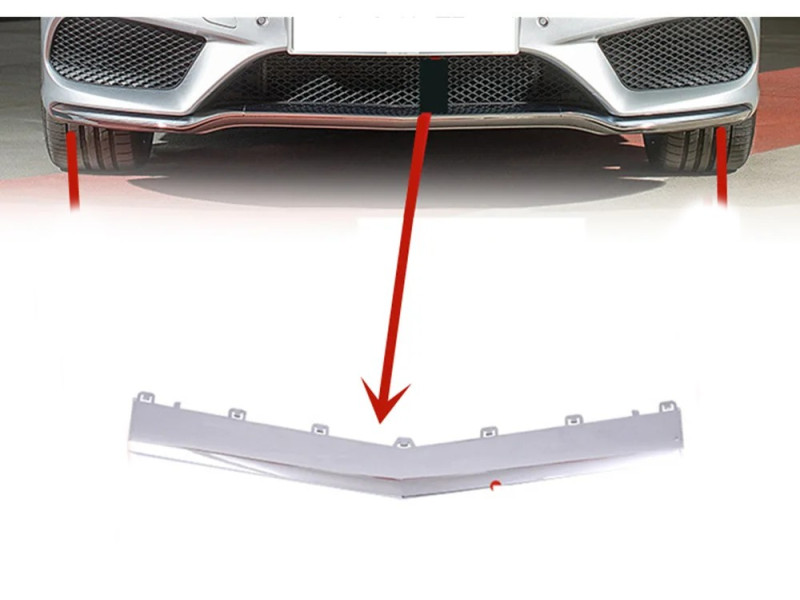 Молдинг переднього бампера середній Mercedes E-class купе W207 13-17 (Signeda) A2078850974