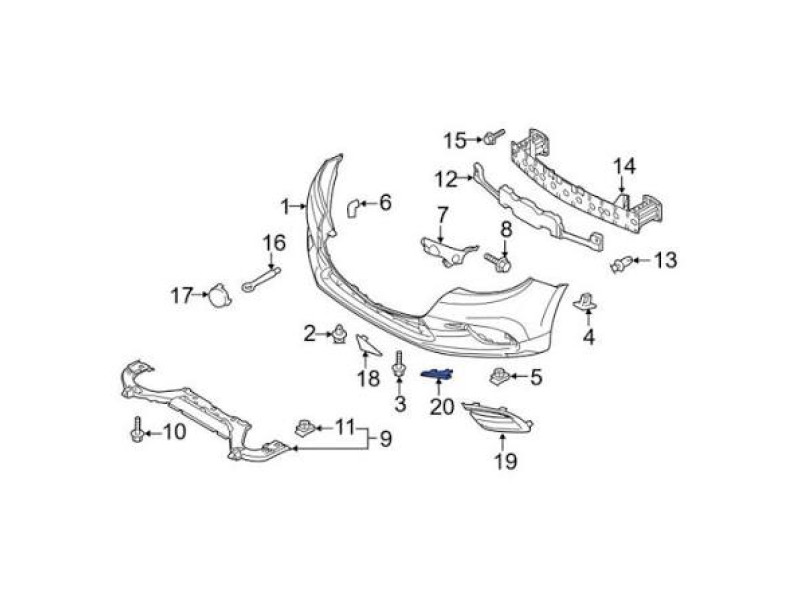 Молдинг решітки в бампері правий Mazda 3 BM 2016-2018 (Тайвань) чорний BANE50C22