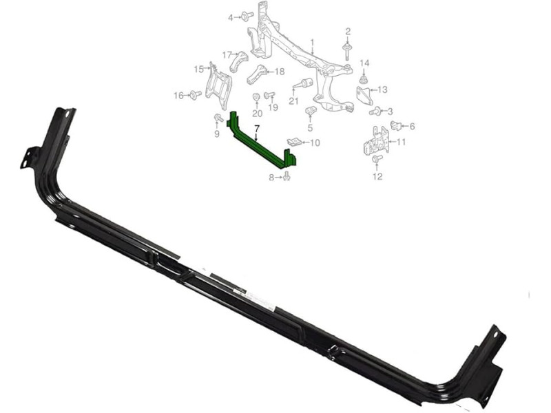 Панель передня нижня Mercedes Vito W447 15- (Тайвань) A4478800403