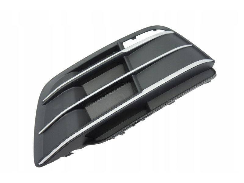 Решітка переднього бампера ліва Audi Q5 S-Line 17-20 (Тайвань) з молд. 80A807679HRU6