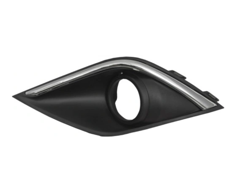 Решітка переднього бампера ліва Mitsubishi Outlander 3 15-18 з отв. (Тайвань) 6400G481