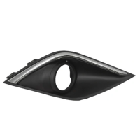 Решітка переднього бампера права Mitsubishi Outlander 3 15-18 з отв. (Тайвань) 6400G482