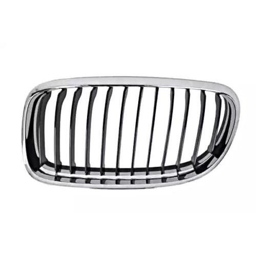 Решітка радіатора ліва BMW 3 E90/E91 2008-2011 (Тайвань) хром, чорна 51137201967