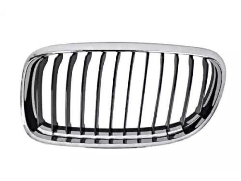 Решітка радіатора ліва BMW 3 E90/E91 08-11 (Тайвань) хром, чорна 51137201967