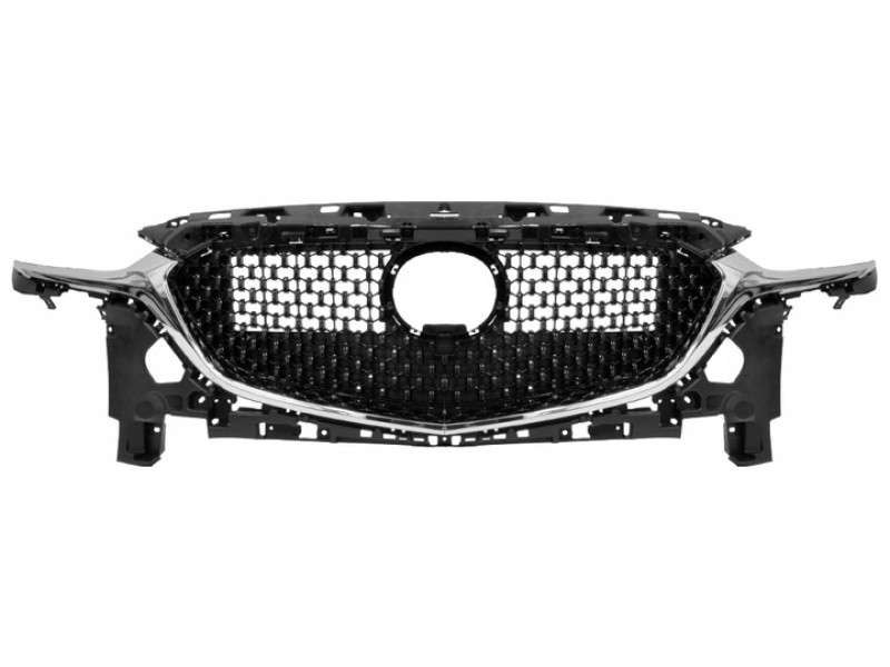 Решітка радіатора Mazda 6 GJ 18- (Тайвань) чорний глянець, хром молдинги GSH750710