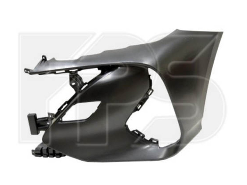 Бампер передній правий без отвору під парктронік Toyota Prius Prime 2017- Тайвань