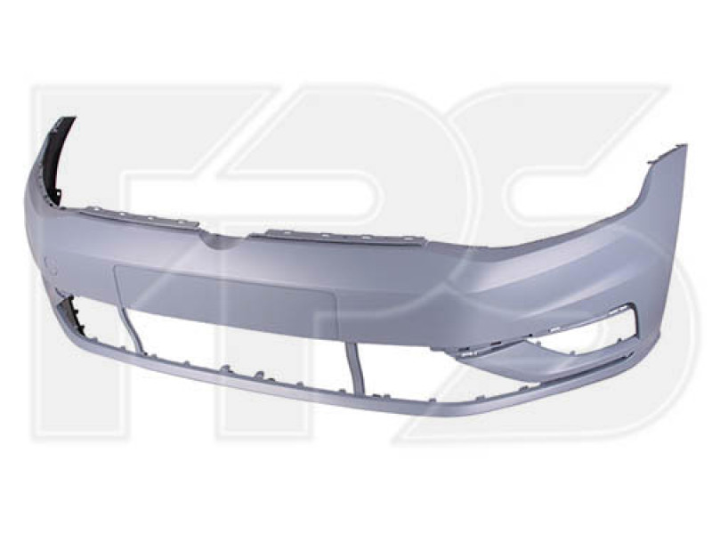 Бампер передній без отворів під парктронік та омивач VW Golf 7 2017-2020 Тайвань