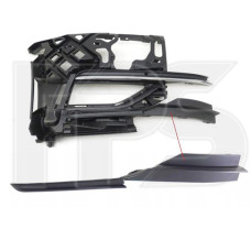 Накладка в передній бампер нижня ліва VW Golf 7 17-20 (Тайвань) чорна текстура