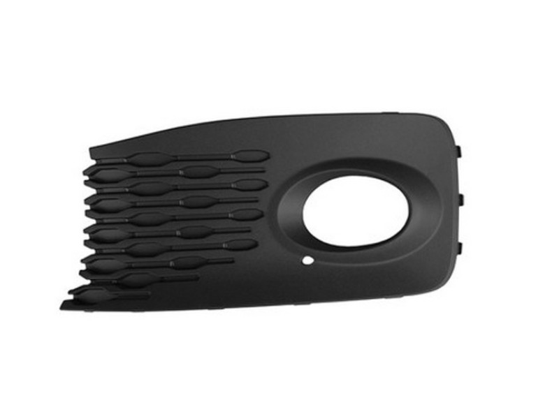 Решітка переднього бампера ліва VW Caddy 5 20- (Тайвань) з отвором, текстура 2K7853665A9B9