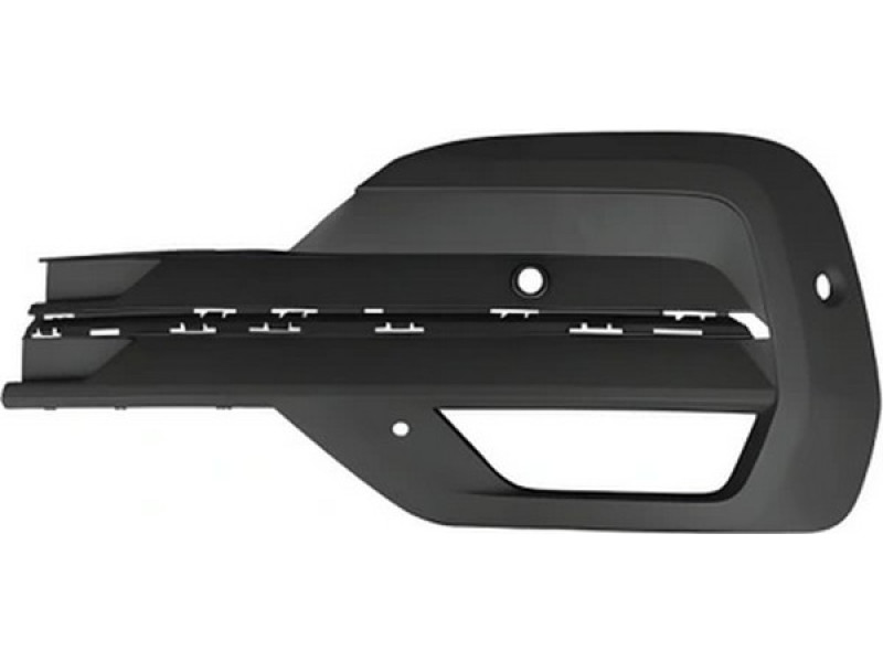 Решітка переднього бампера ліва VW T6 Multivan 20-22 (Тайвань) текстура, з отв. під п/тронік