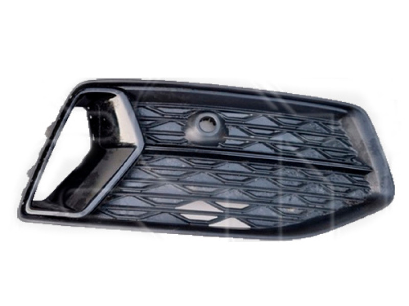 Решітка переднього бампера права Audi A6 C8 19-22 (Тайвань) чорний мат, чорний глянець