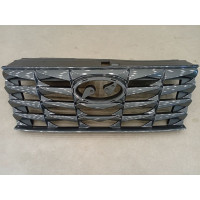 Решітка радіатора Hyundai Tucson NX4 21- (Тайвань) без отв. під камеру, темно-сірий глянець 86350N9000 