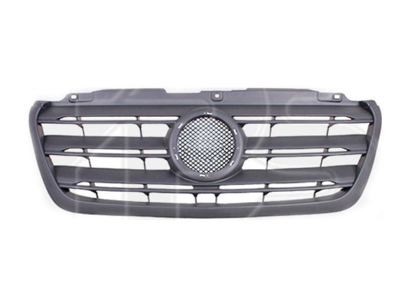 Решітка радіатора Mercedes Sprinter W907 18- (Тайвань) темно-сіра, з накладкою 9108852800