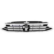 Решітка радіатора VW Passat B8 EUR Trendline 19- (Тайвань) чорний глянець, хром. молд.