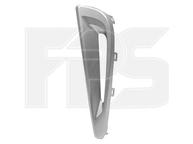 Решітка бампера ліва Toyota Prius 19- (Тайвань) з отвором, сірий металік