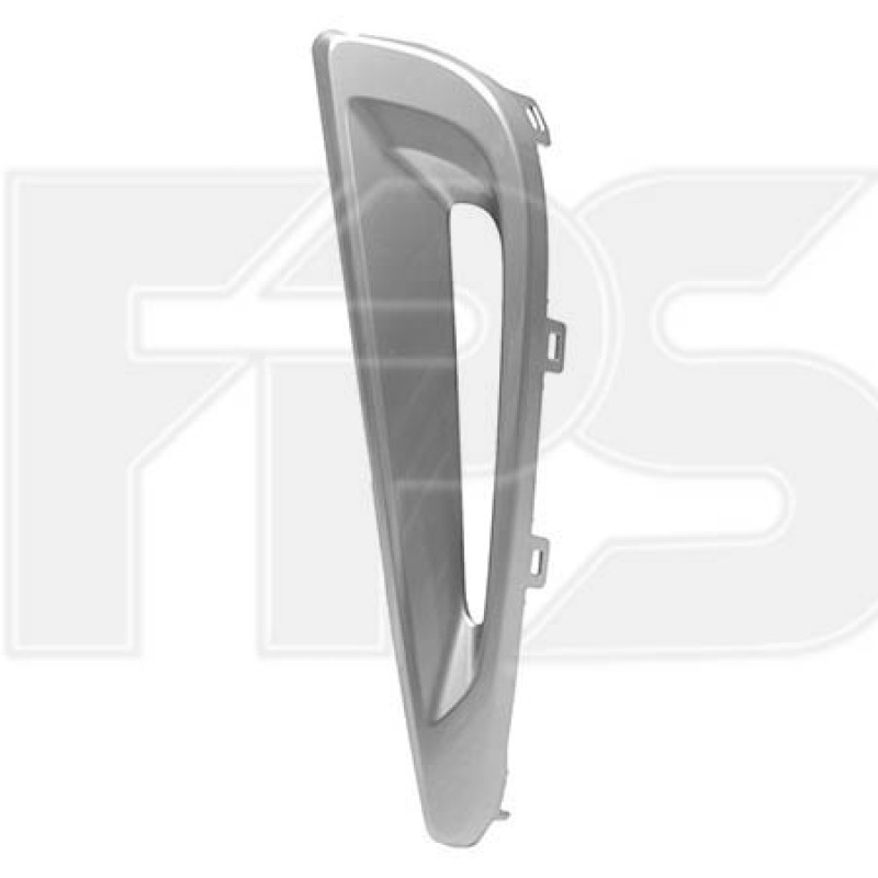 Решітка бампера права Toyota Prius 19- (Тайвань) з отвором, сірий металік