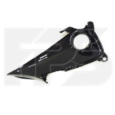 Решітка переднього бампера ліва Toyota Corolla E21 19- USA хетчбек (Тайвань) з отвором