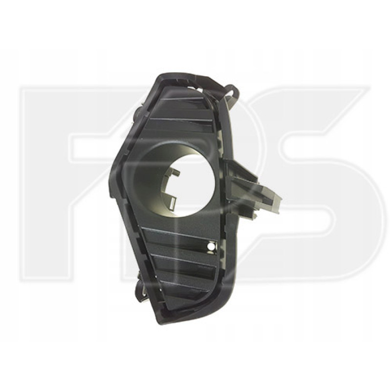 Решітка переднього бампера ліва Toyota RAV4 19- (Тайвань) з отвором, чорна