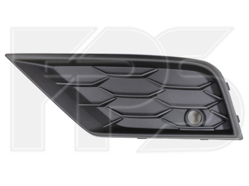 Решітка переднього бампера верхня права VW Tiguan 2 17- (Тайвань) з отв. під п/тронік